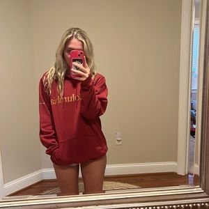 Red Columbia sweatshirt